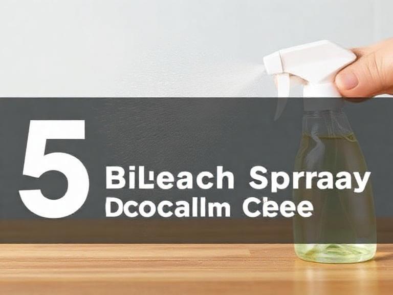 Bleach spray cleaner uses